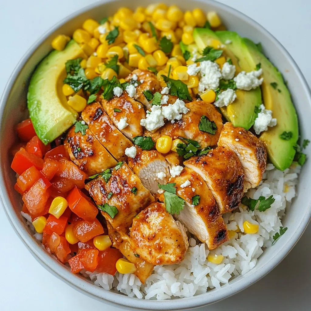 Street Corn Chicken Bowl Flavorful and Filling Meal
