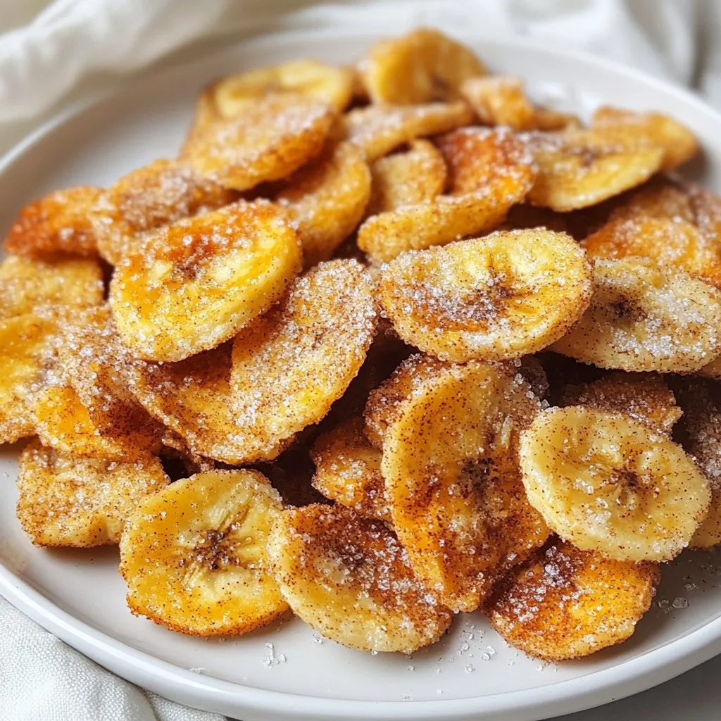 Air Fryer Cinnamon-Sugar Banana Chips Crunchy Delight