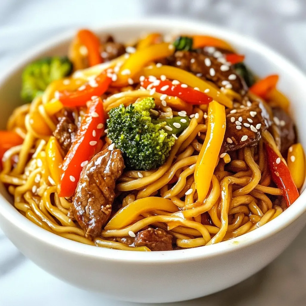 Beef Lo Mein Stir Fry Flavorful and Quick Dinner Idea