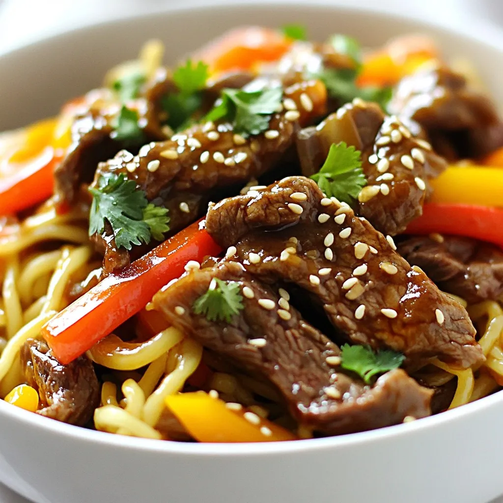 Sticky Beef Noodles Flavorful and Easy to Make Dish