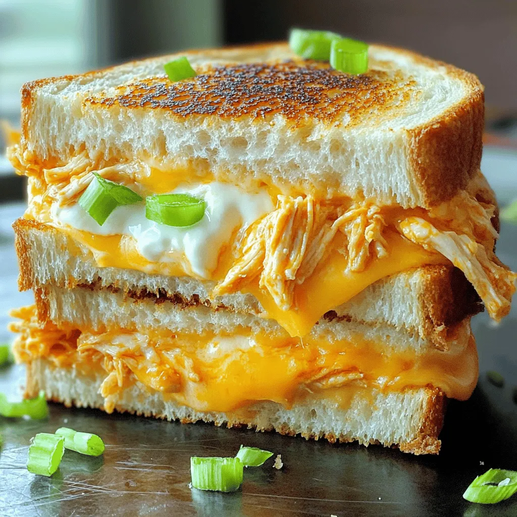 Buffalo Chicken Grilled Cheese Flavorful Comfort Food