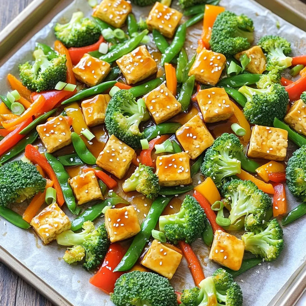 Sheet-Pan Teriyaki Tofu Stir Fry Flavorful Delight