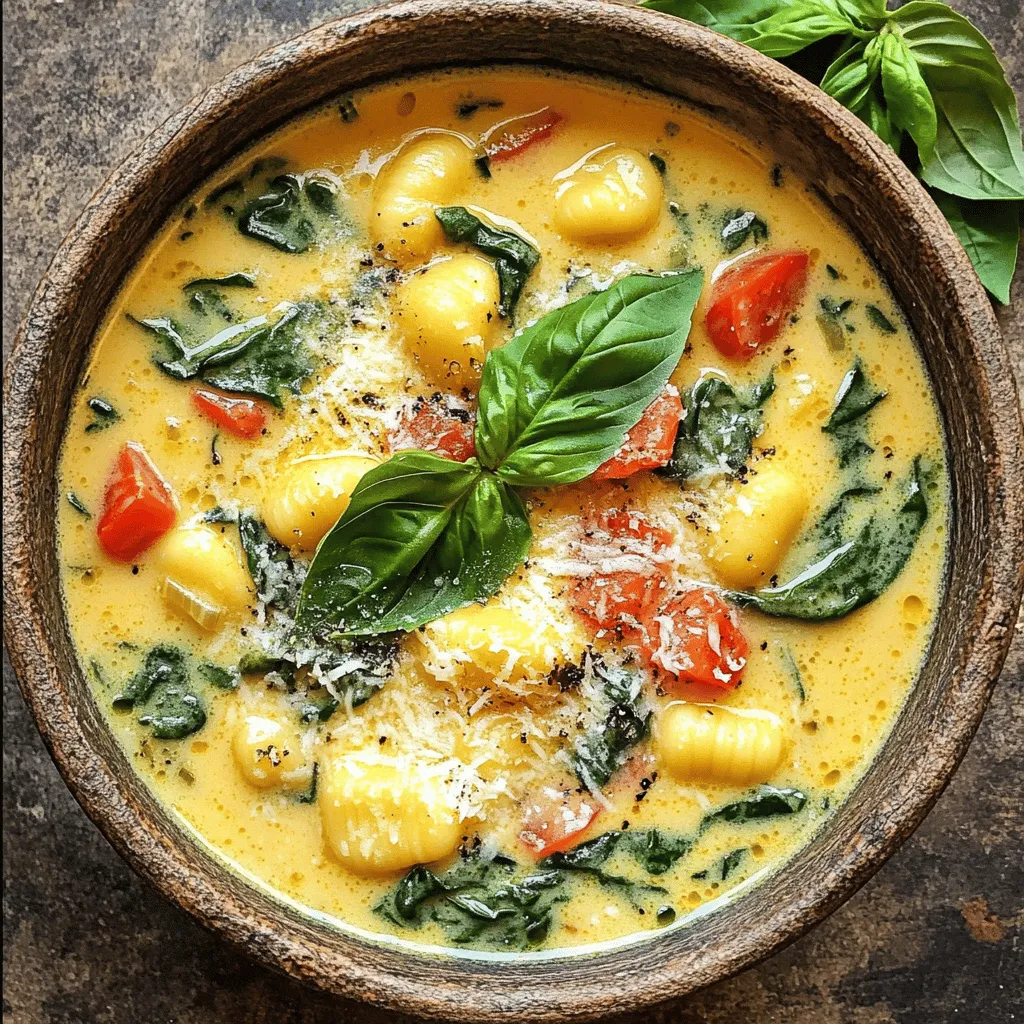 One-Pot Creamy Tuscan Gnocchi Soup Easy Recipe