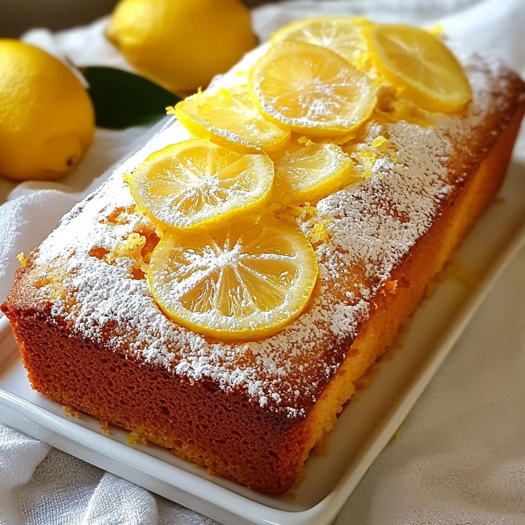 Greek Yogurt Lemon Loaf Cake Refreshing and Simple