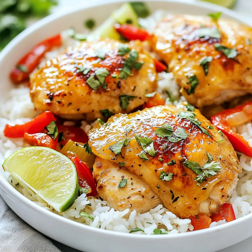 Coconut Chicken and Rice Flavorful Comfort Food Dish