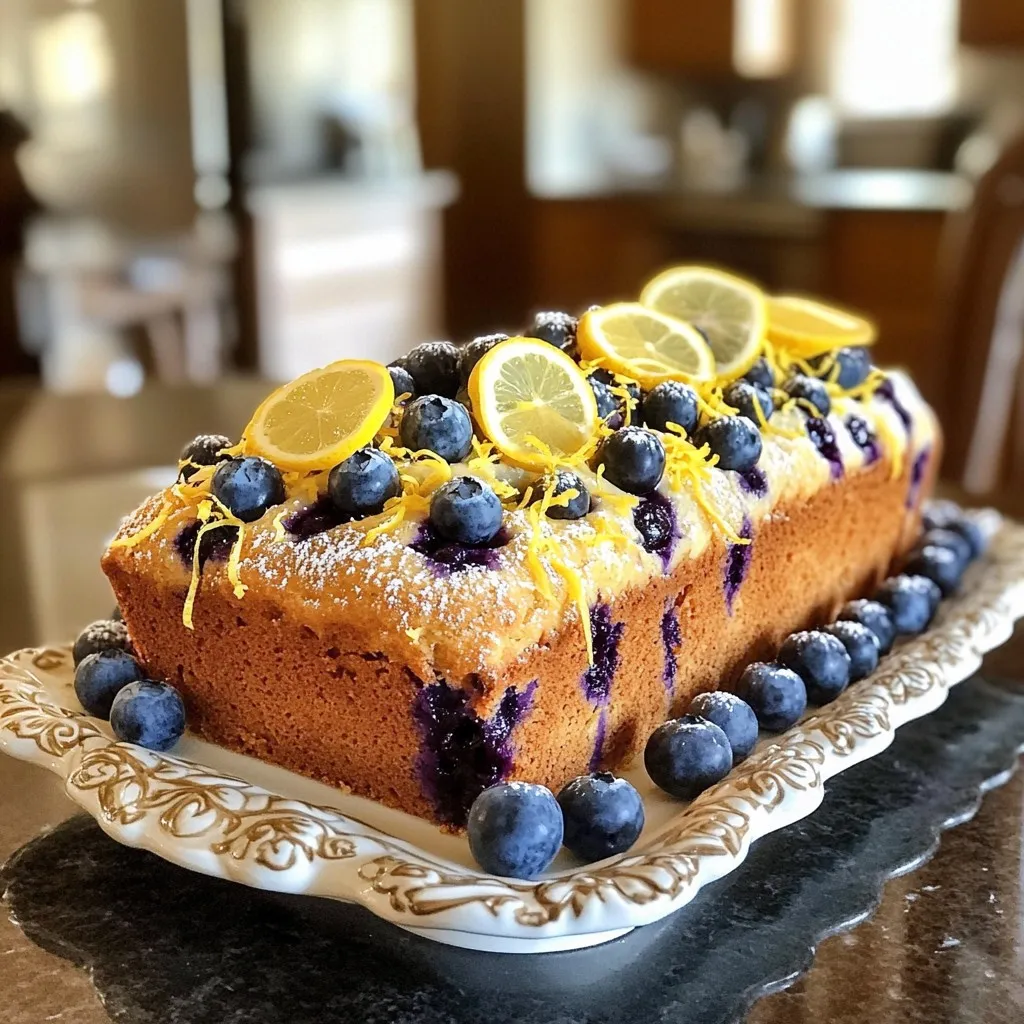 Lemon Blueberry Yogurt Loaf Fresh and Flavorful Delight