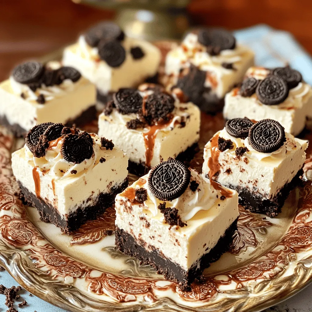 No-Bake Oreo Cheesecake Bars Easy and Delicious Dessert