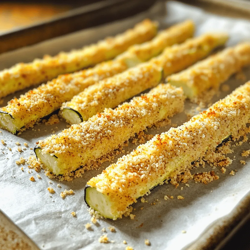 Easy Baked Zucchini Sticks Crispy and Delicious Snack