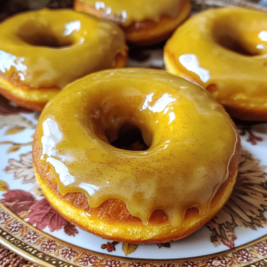Baked Pumpkin Donuts with Maple Glaze Delight
