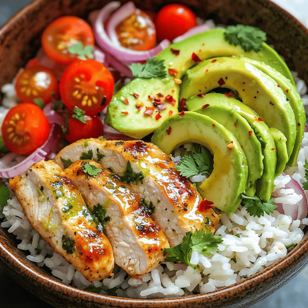 Cilantro Lime Chicken &#038; Rice Bowl Flavorful Delight