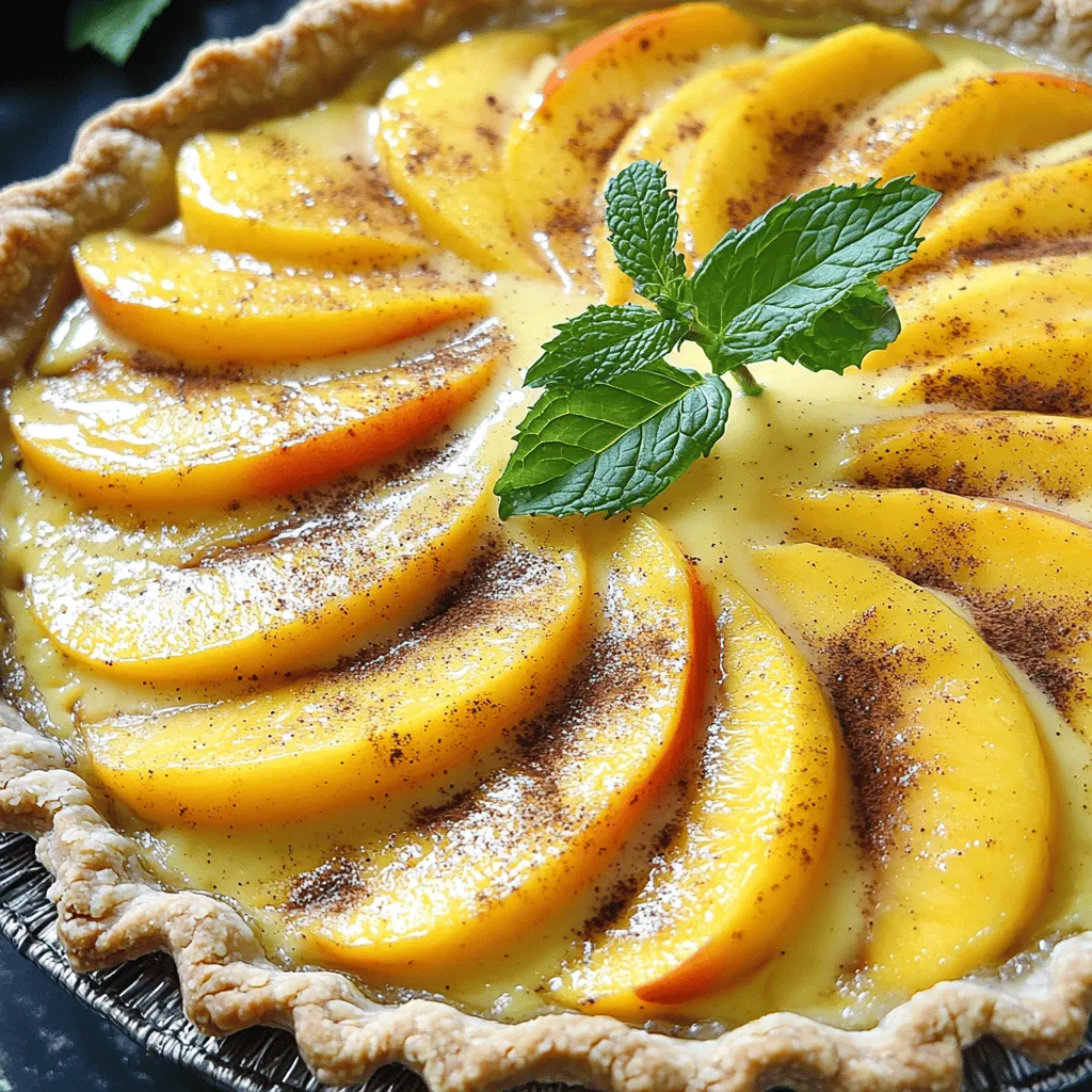 Fresh Peach Custard Pie Delicious Summer Delight