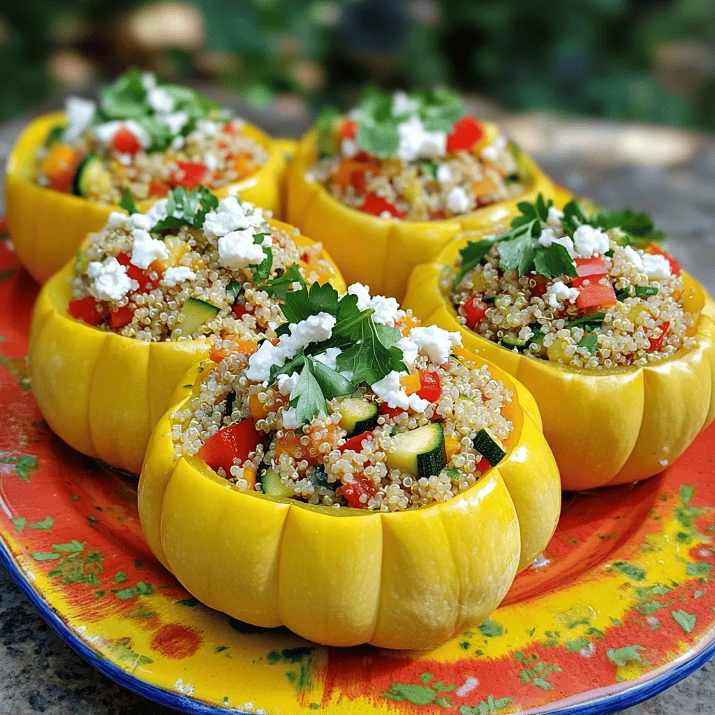 Stuffed Patty Pan Squash Flavorful and Nutritious Dish