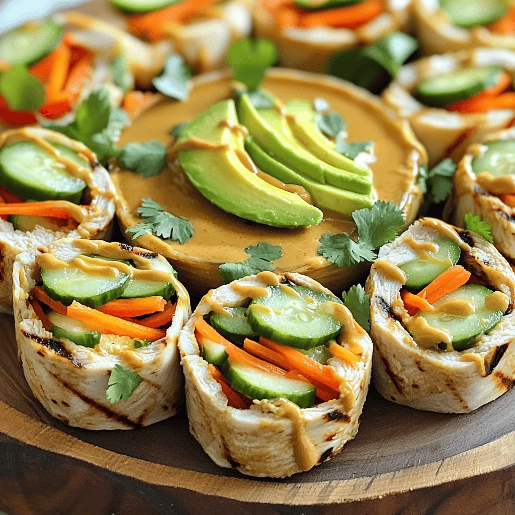 Delicious Peanut Chicken Wraps Quick and Easy Recipe