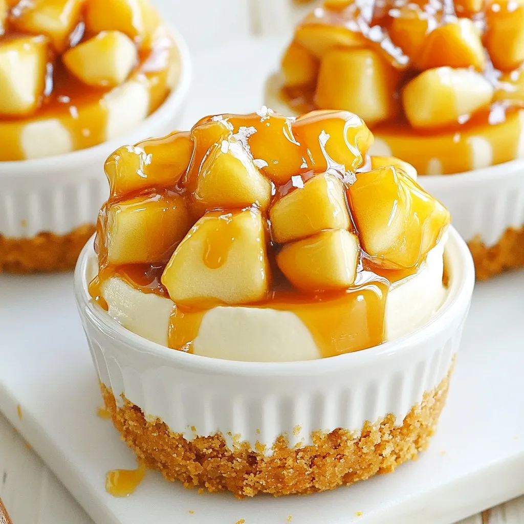 No-Bake Caramel Apple Cheesecake Cups Delightful Treat