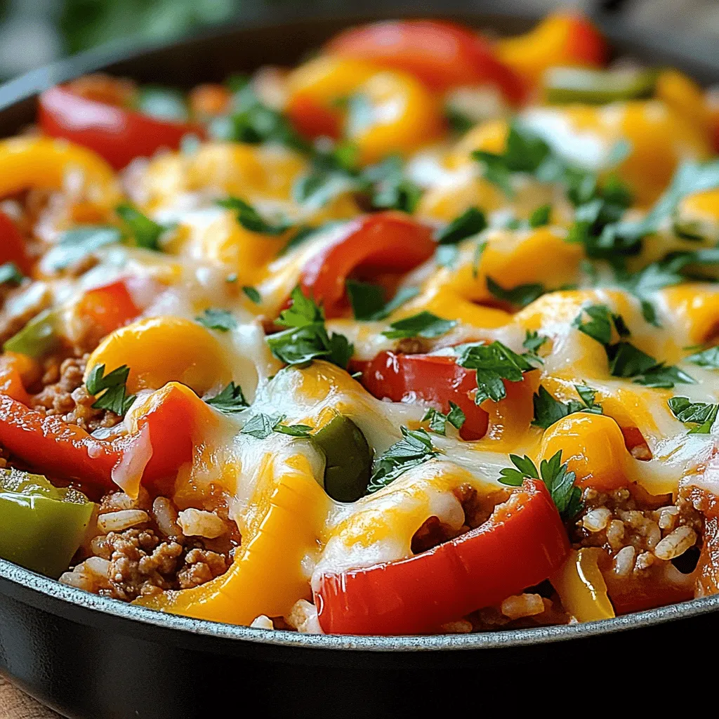 The BEST Unstuffed Pepper Skillet Recipe Delight