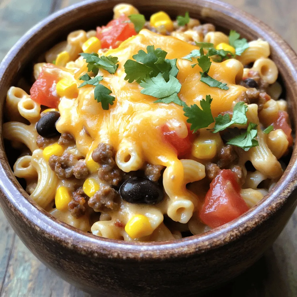 Cheesy Taco Pasta Simple and Flavorful Comfort Meal
