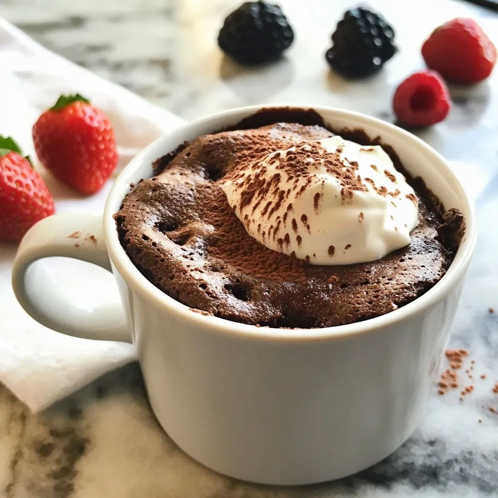 Minute Healthy Mug Brownie Quick and Simple Recipe