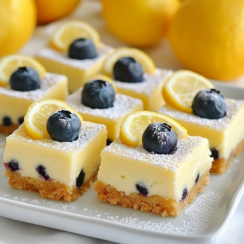 Lemon Blueberry Cheesecake Bars Delightful and Easy