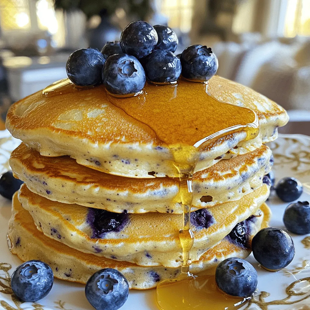 Greek Yogurt Blueberry Pancakes Fluffy and Light Treat