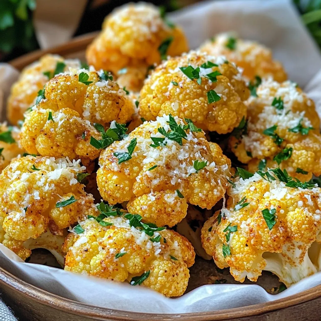 Air Fryer Garlic Parmesan Cauliflower Simple Delight