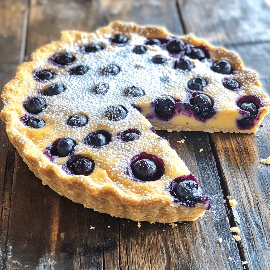 Crustless Blueberry Pie Delightful and Easy Recipe