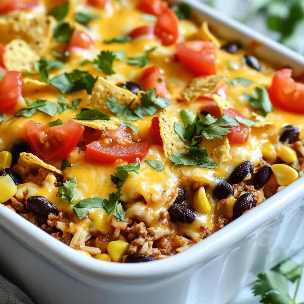 Cheesy Taco Beef Casserole Easy Family Dinner Idea