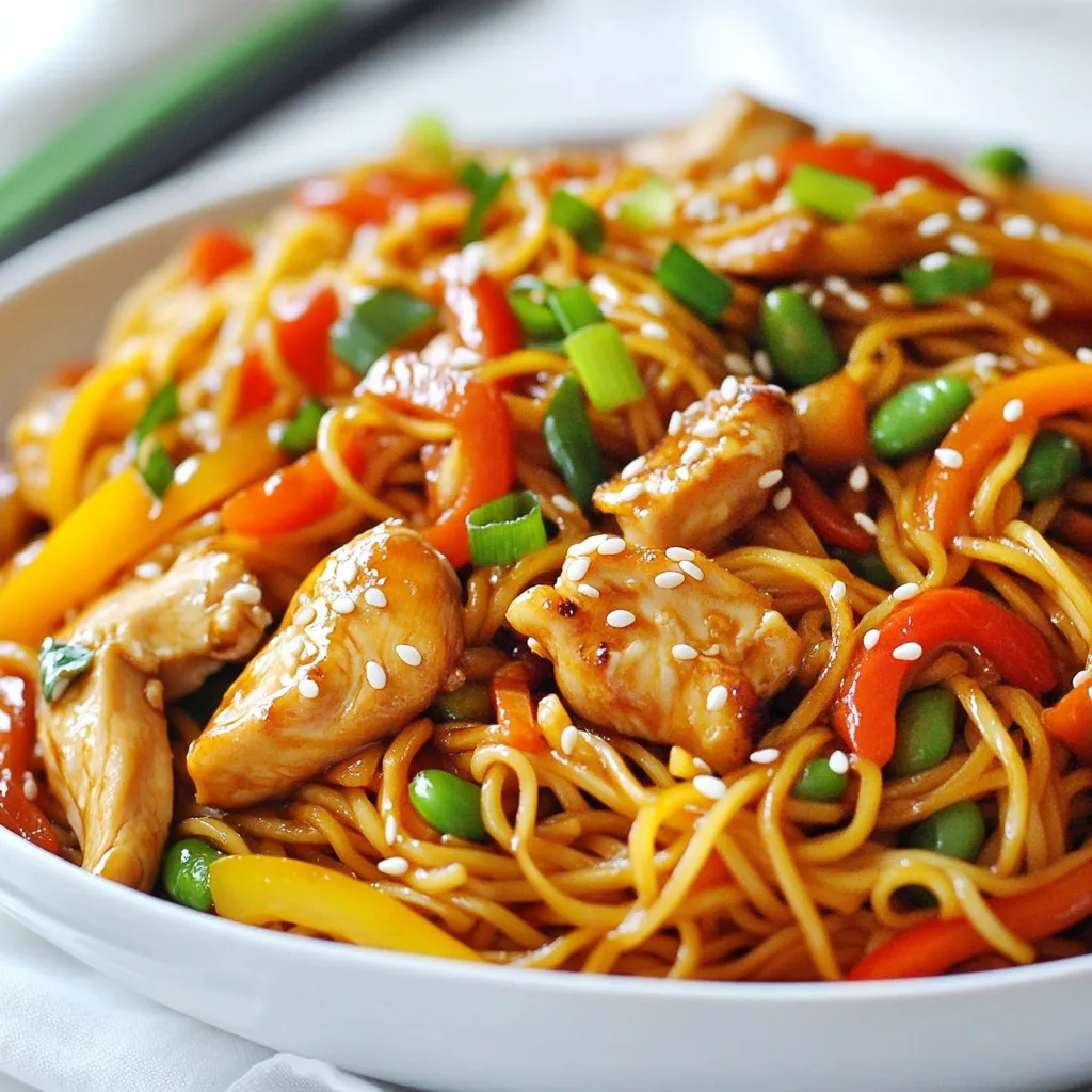 Easy Chicken Lo Mein Quick and Flavorful Dinner Recipe