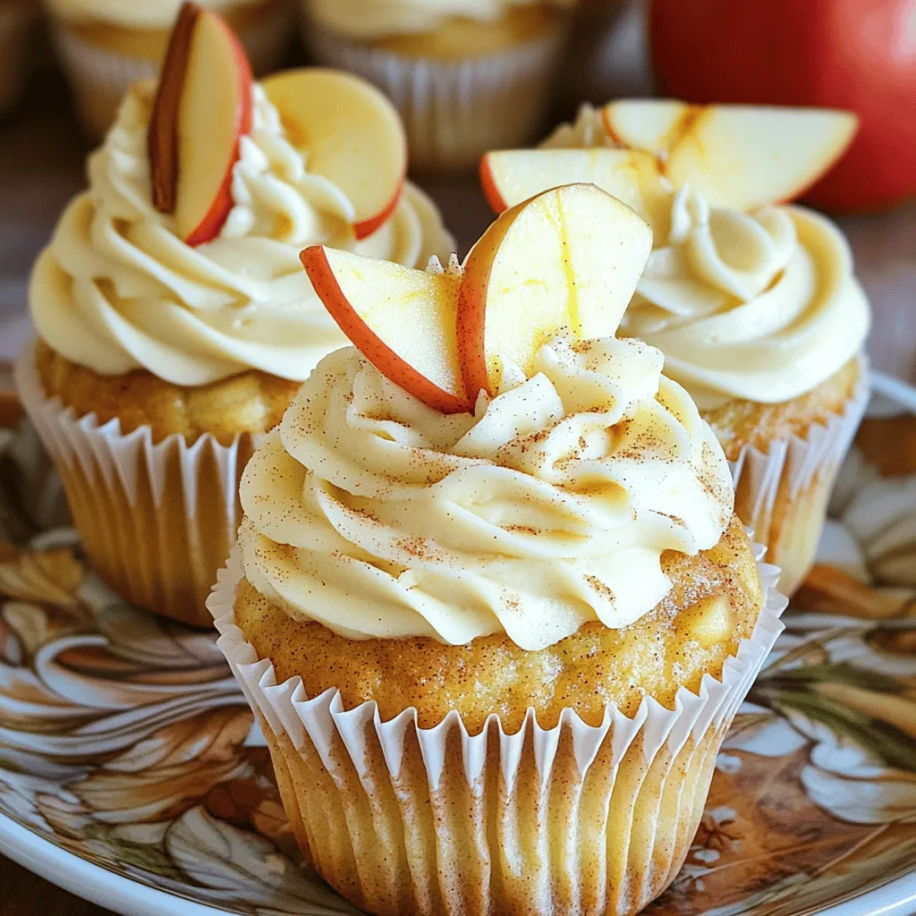 Apple Cinnamon Roll Cupcakes Delightful Dessert Treat
