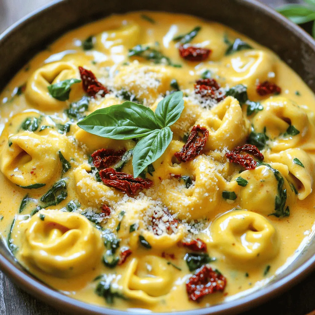 Creamy Sun-Dried Tomato Tortellini Flavorful Delight