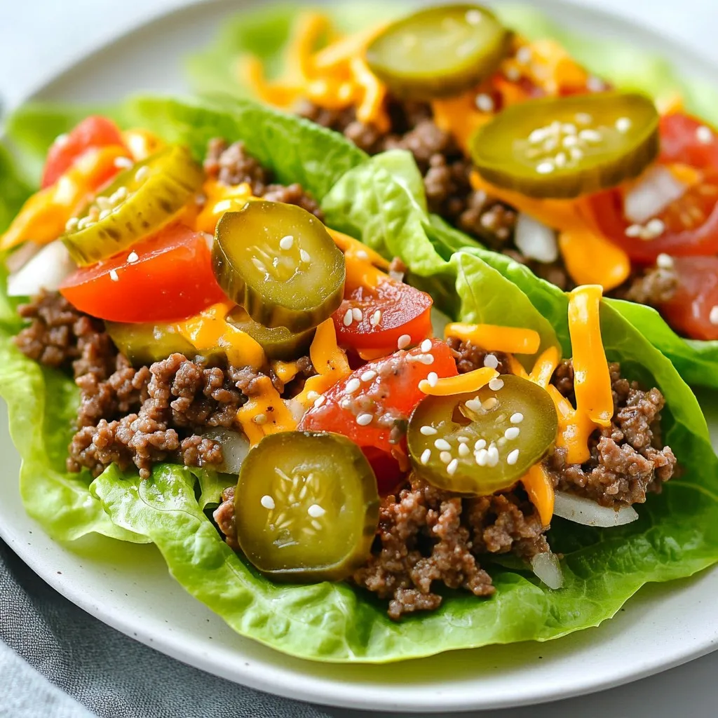 Big Mac Lettuce Wraps Tasty Low-Carb Meal Option