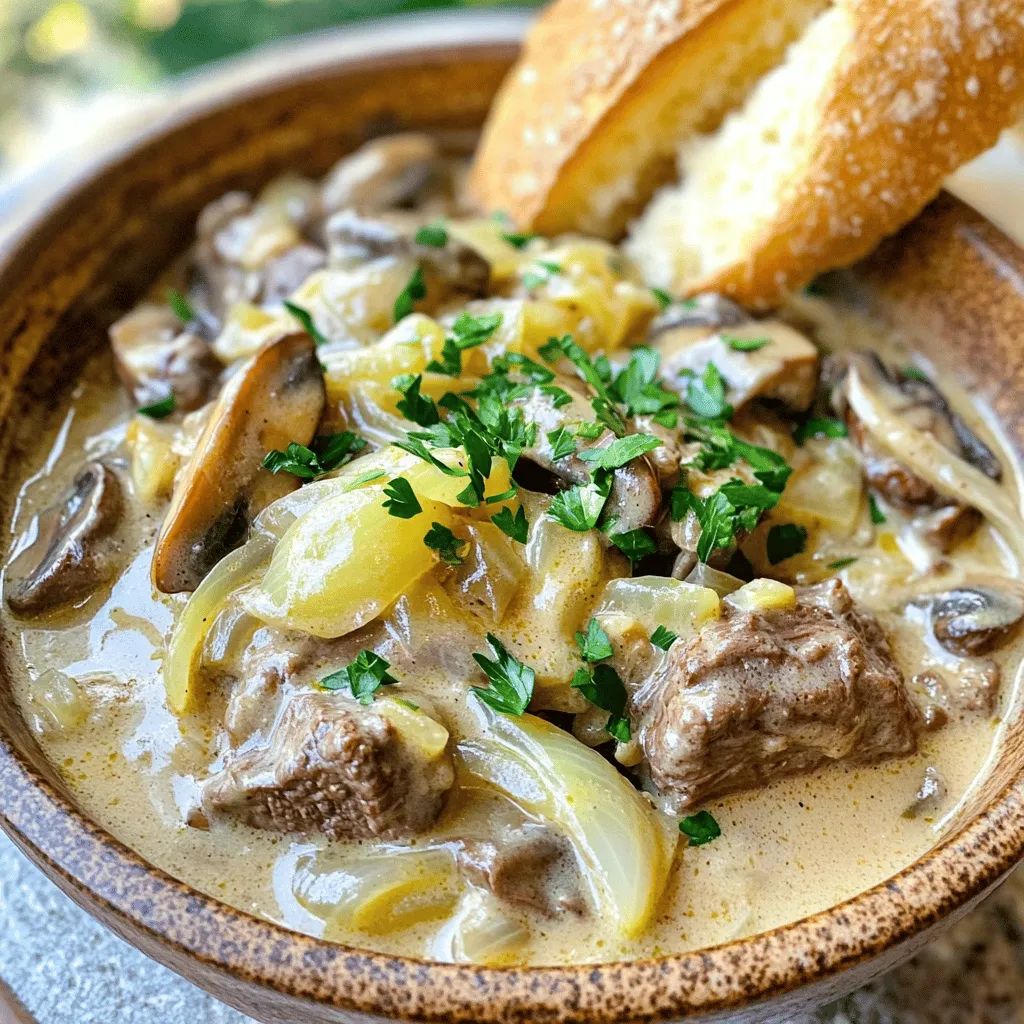 Slow Cooker Beef Stroganoff Savory Comfort Meal