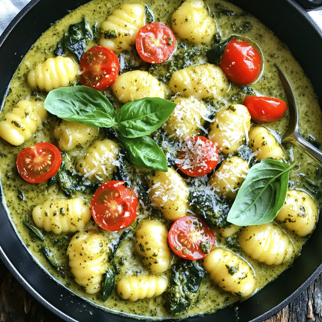 One-Skillet Creamy Pesto Gnocchi Easy Dinner Delight