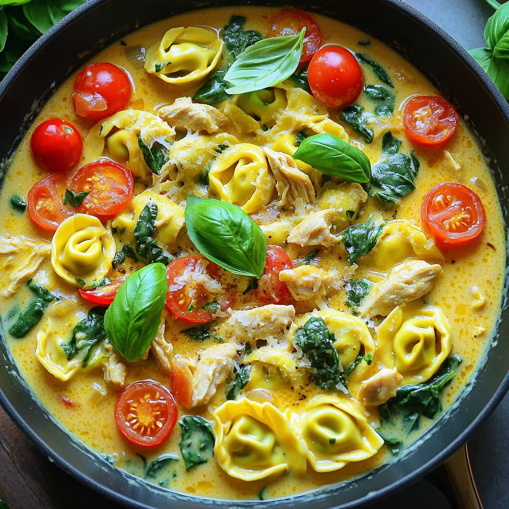 Tuscan Chicken Tortellini Skillet Flavorful Dinner Idea