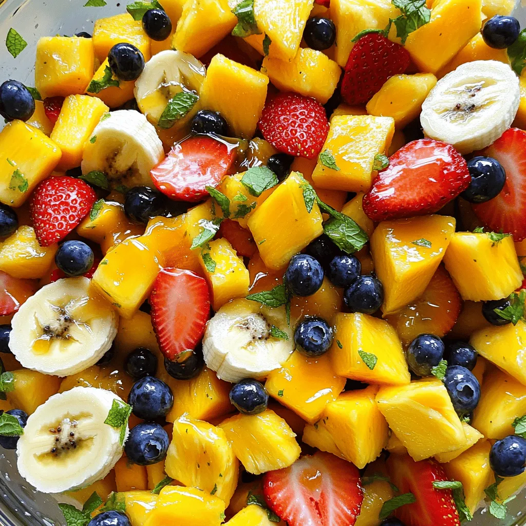 Fruit Salad with Honey Lime Dressing Fresh and Flavorful