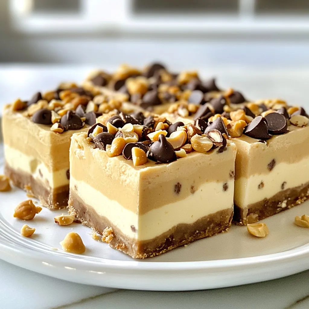 Peanut Butter Frozen Yogurt Bars Easy and Tasty Treat