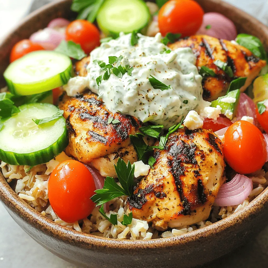 Greek Chicken Gyro Bowls Fresh and Flavorful Recipe
