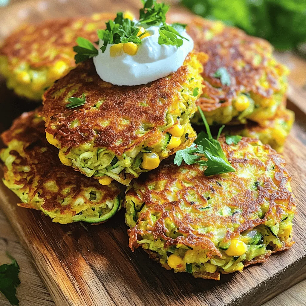 Zucchini Corn Fritters Tasty and Easy Recipe