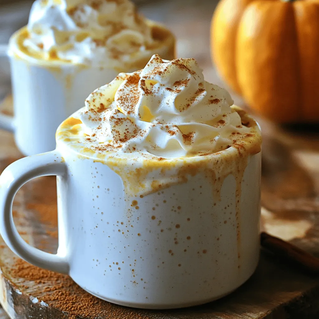 Creamy Pumpkin Spice White Hot Chocolate Delight