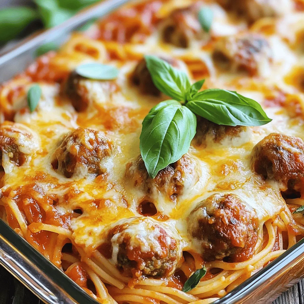 Baked Spaghetti and Meatballs Savory Dinner Delight