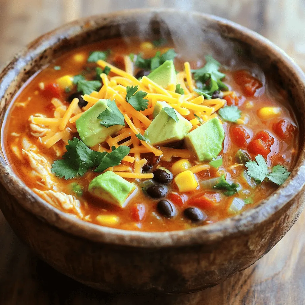 Chicken Enchilada Soup Flavorful and Easy Recipe